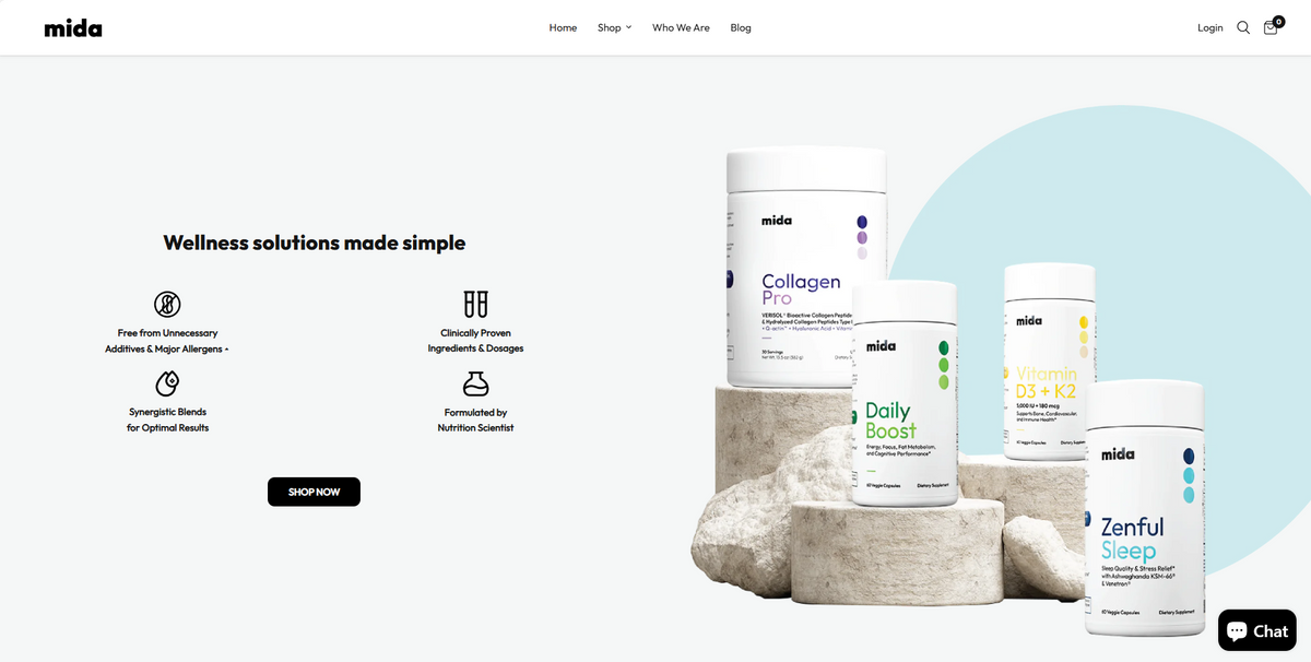 Mida Health desktop